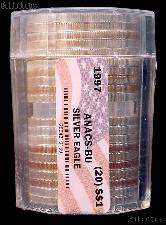 1997 American Silver Eagle Roll 20 Coins in ANACS-BU (Brilliant Uncirculated)