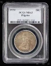 1920 Pilgrims Landing at Plymouth Tercentenary Silver Commemorative Half Dollar in PCGS MS 63