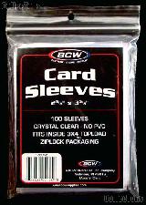 Pack of 100 Baseball Card Sleeves Ziploc Bag by BCW